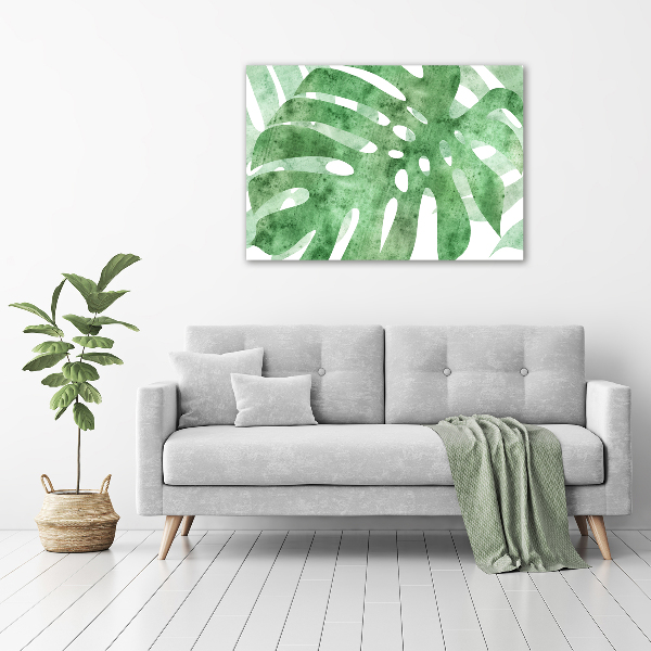 Quadro vetro Monstera