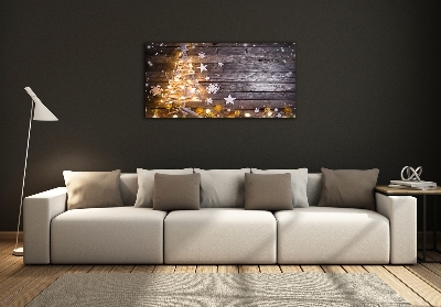 Quadro in vetro Albero di Natale illuminato