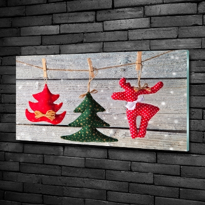 Quadro in verde Decorazioni su una corda