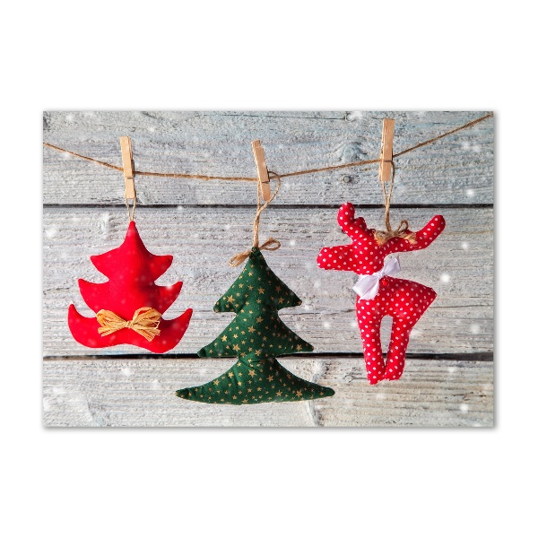 Quadro in verde Decorazioni su una corda