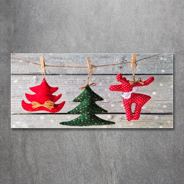 Quadro in verde Decorazioni su una corda