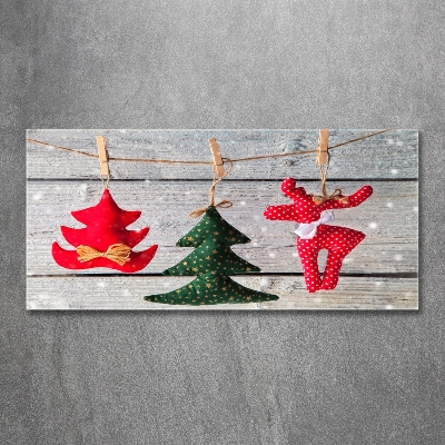 Quadro in verde Decorazioni su una corda