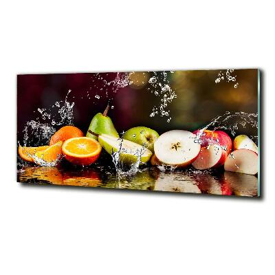 Quadro su vetro Frutta e acqua