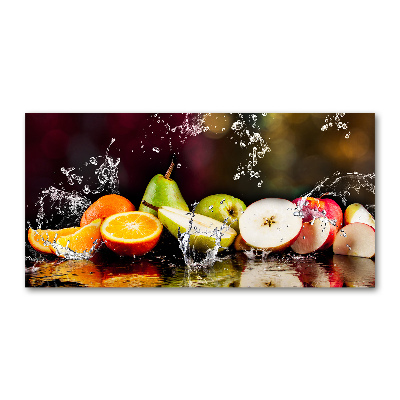 Quadro su vetro Frutta e acqua