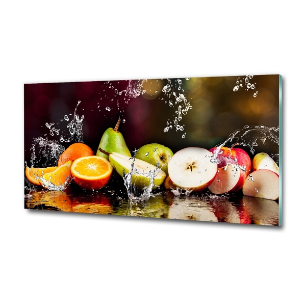 Quadro su vetro Frutta e acqua