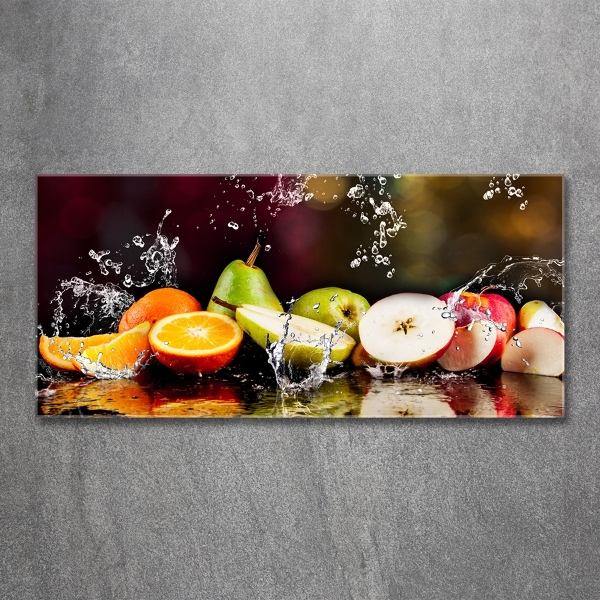 Quadro su vetro Frutta e acqua