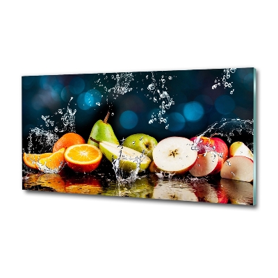 Quadro su vetro Frutta e acqua
