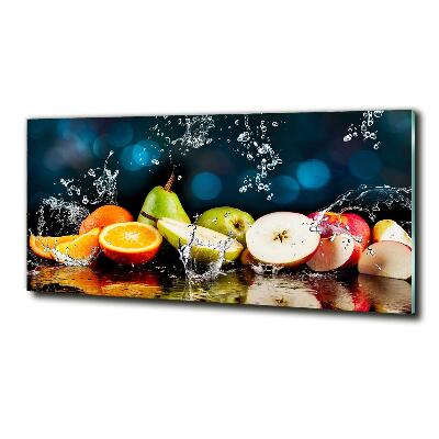 Quadro su vetro Frutta e acqua