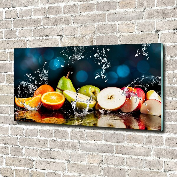 Quadro su vetro Frutta e acqua