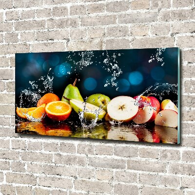 Quadro su vetro Frutta e acqua