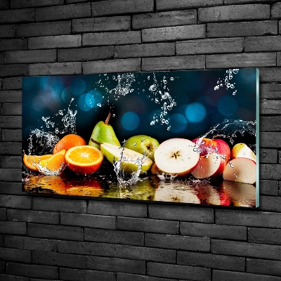 Quadro su vetro Frutta e acqua