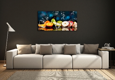 Quadro su vetro Frutta e acqua