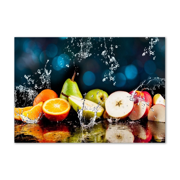 Quadro su vetro Frutta e acqua