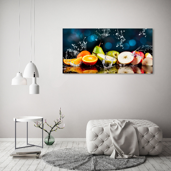 Quadro su vetro Frutta e acqua