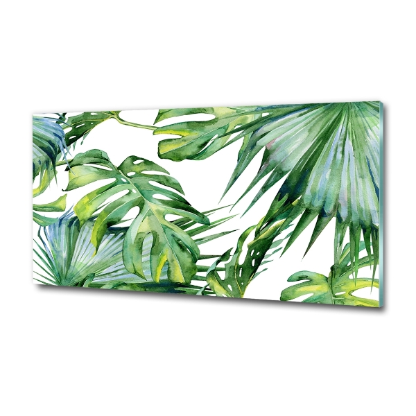 Quadro in verde Foglie tropicali