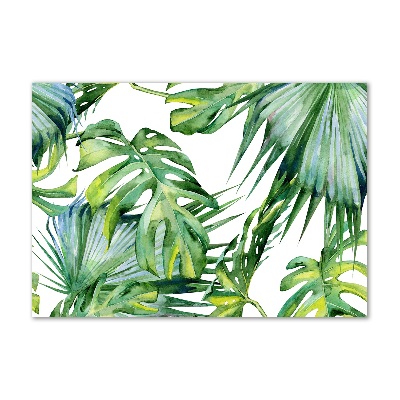 Quadro in verde Foglie tropicali