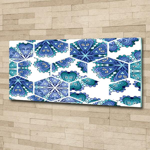 Quadro su vetro Elementi del mandala