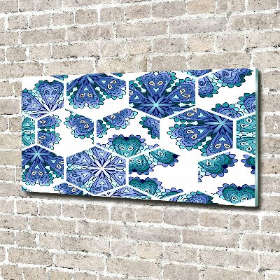 Quadro su vetro Elementi del mandala