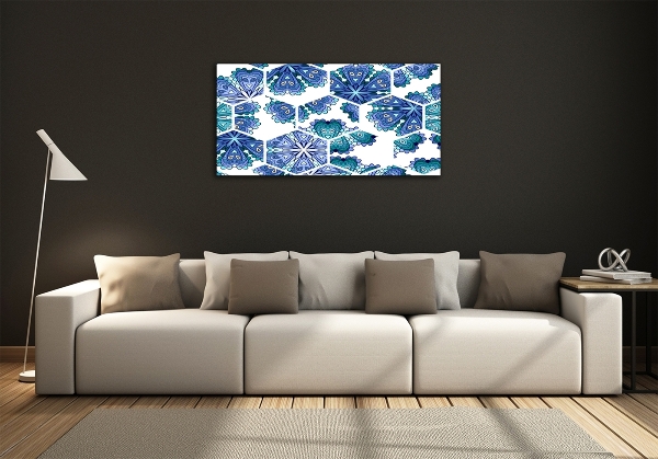 Quadro su vetro Elementi del mandala