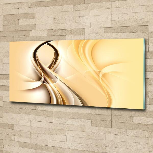 Quadro in verde Onde astratte