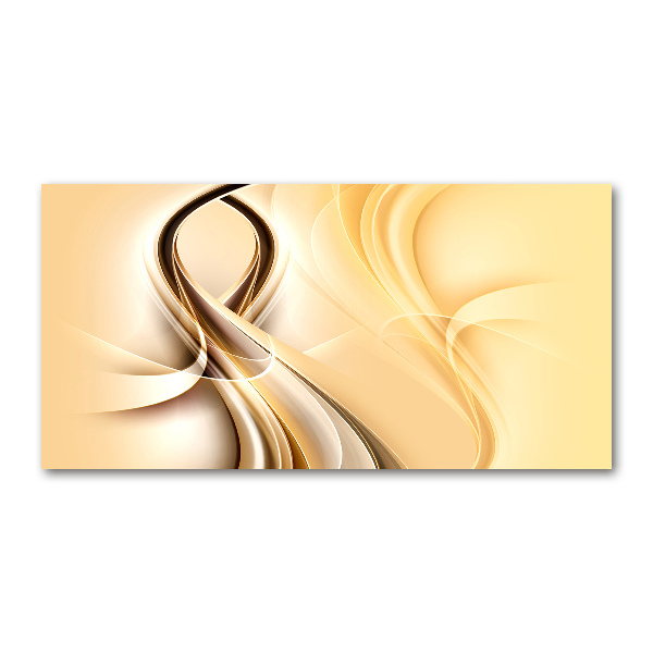 Quadro in verde Onde astratte