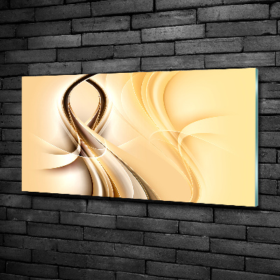 Quadro in verde Onde astratte