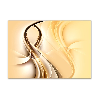 Quadro in verde Onde astratte