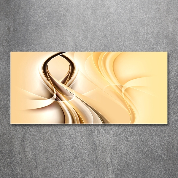 Quadro in verde Onde astratte