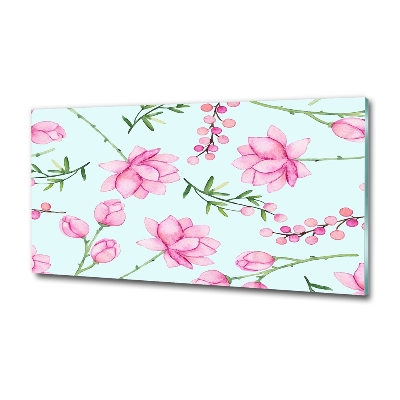 Quadro vetro Fiori e bacche