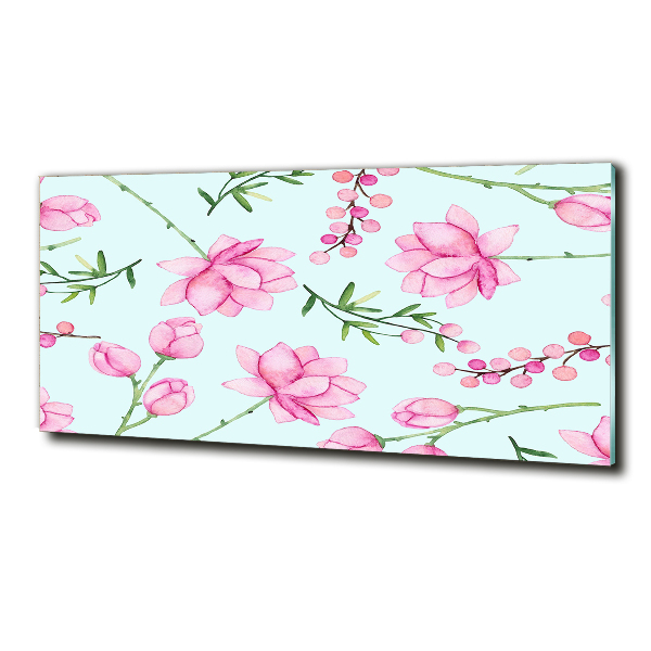 Quadro vetro Fiori e bacche