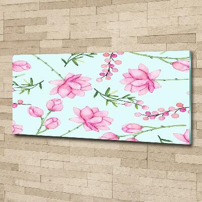 Quadro vetro Fiori e bacche