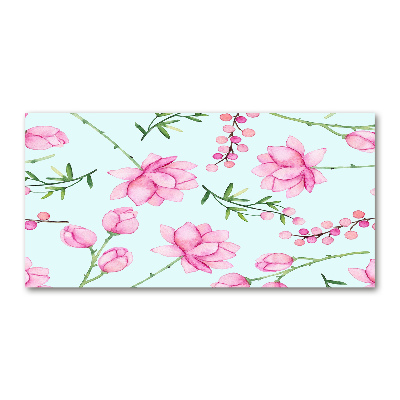 Quadro vetro Fiori e bacche