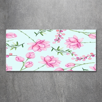 Quadro vetro Fiori e bacche