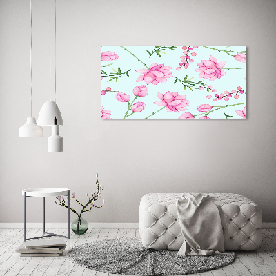 Quadro vetro Fiori e bacche