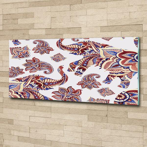 Quadro vetro Ornamenti a forma di elefante