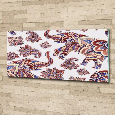 Quadro vetro Ornamenti a forma di elefante