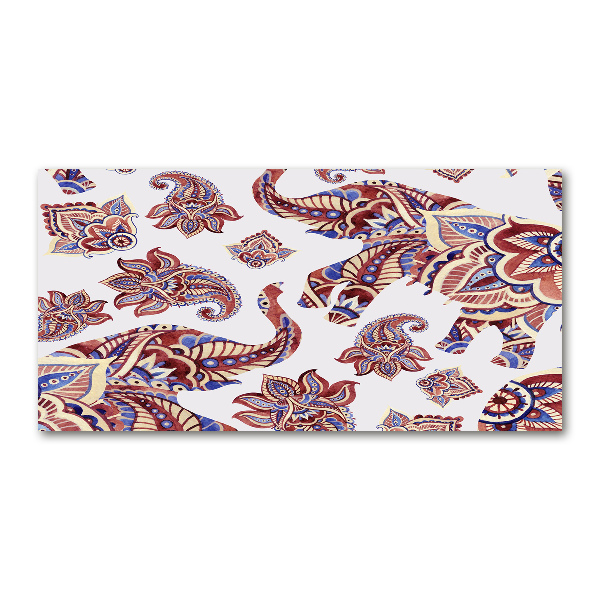 Quadro vetro Ornamenti a forma di elefante