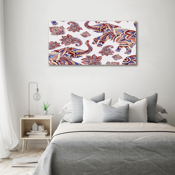 Quadro vetro Ornamenti a forma di elefante