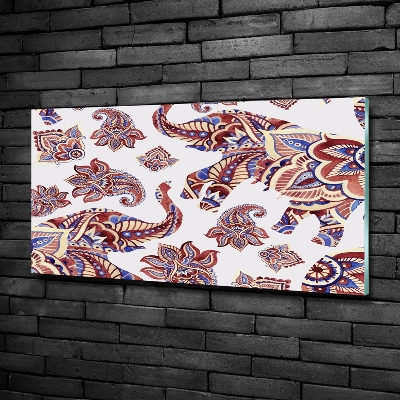 Quadro vetro Ornamenti a forma di elefante