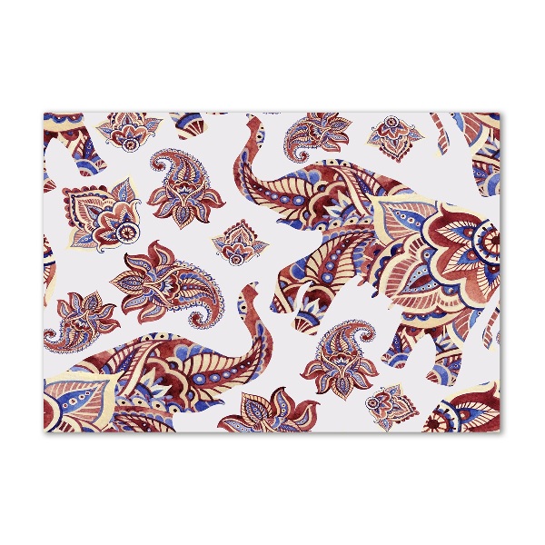 Quadro vetro Ornamenti a forma di elefante