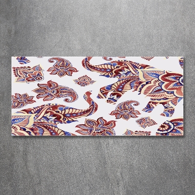 Quadro vetro Ornamenti a forma di elefante