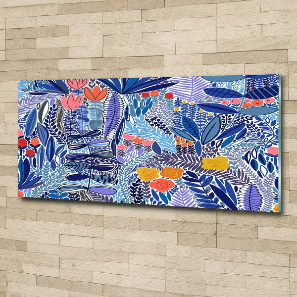 Quadro vetro Motivo floreale