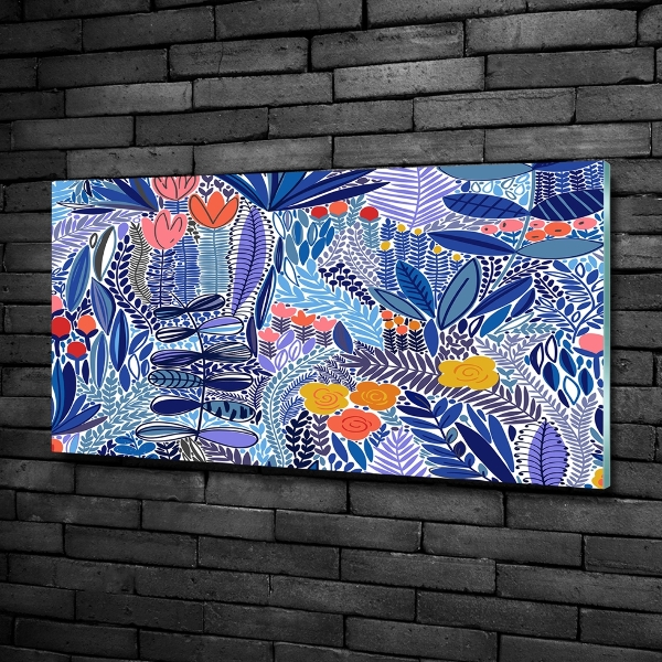 Quadro vetro Motivo floreale