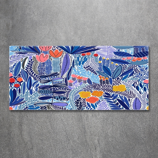 Quadro vetro Motivo floreale