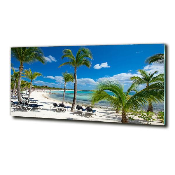 Quadro vetro Spiaggia delle Maldive