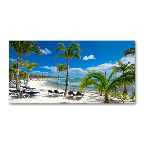 Quadro vetro Spiaggia delle Maldive