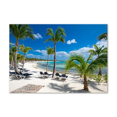 Quadro vetro Spiaggia delle Maldive