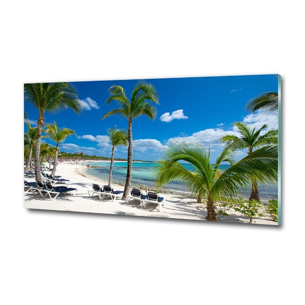 Quadro vetro Spiaggia delle Maldive