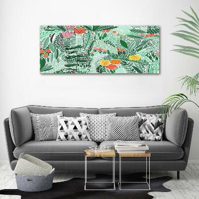 Quadro in verde Motivo floreale