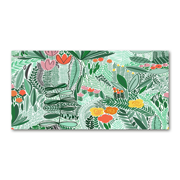 Quadro in verde Motivo floreale